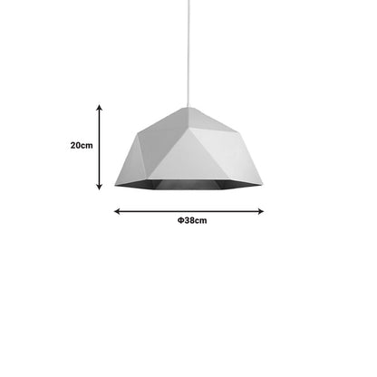 Ceiling lamp Hazmi pakoworld white-gold metal D38x20cm