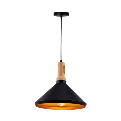 Ceiling lamp Denvel pakoworld black-gold metal D35x24cm