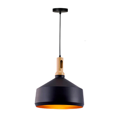 Ceiling lamp Denvel I pakoworld black-gold metal Φ35x22cm