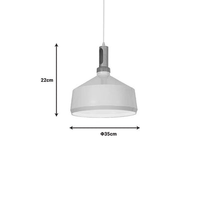 Ceiling lamp Denvel I pakoworld white-gold metal D35x22cm