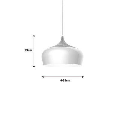 Ceiling lamp Pedrity pakoworld white metal D35x29cm