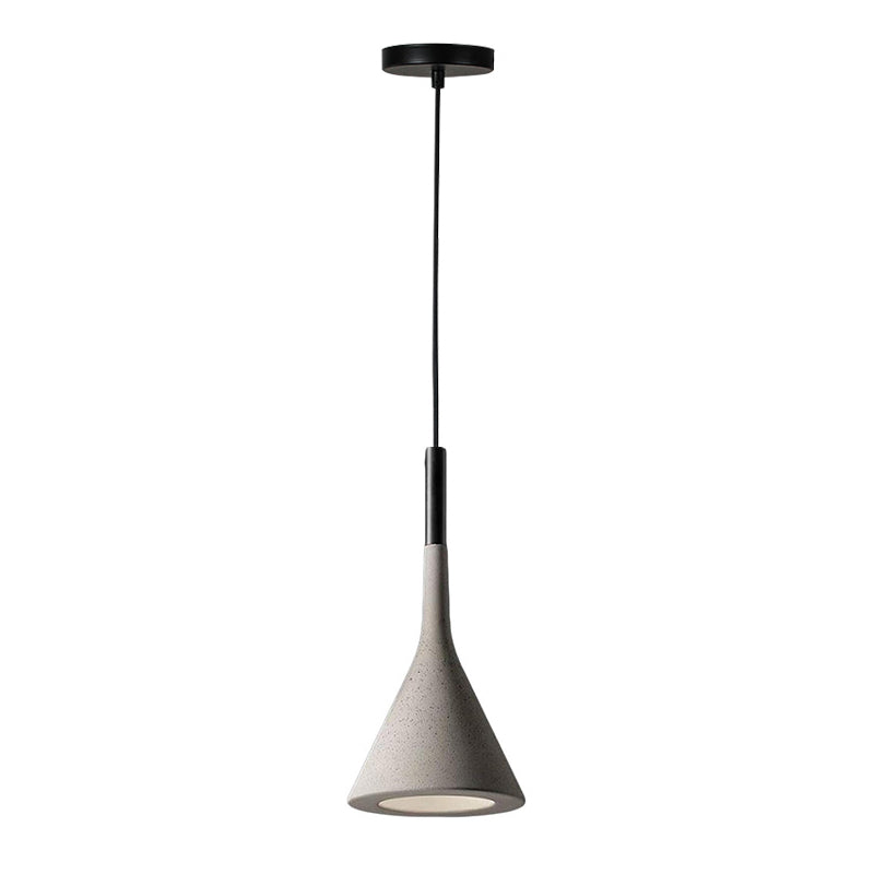 Ceiling lamp Conile pakoworld gray metal D16x36cm