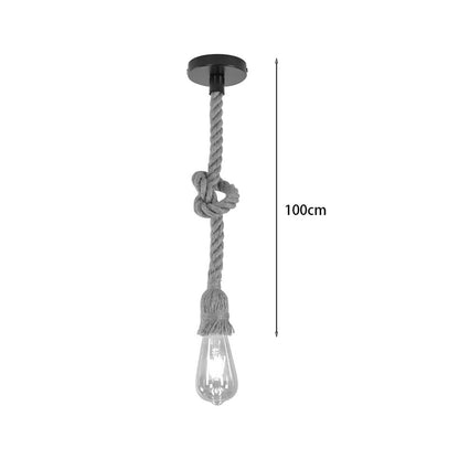 Ceiling lamp Ropily natural metal-rope D1x100cm