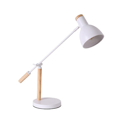 Table lamp Idante pakoworld white metal-wood 50x15x60cm