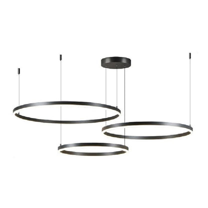 Ceiling lamp Premele pakoworld led black metal D120x150cm