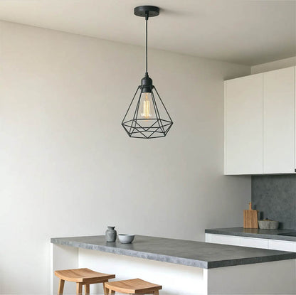 Ceiling lamp Jabrey black metal D20.5x25cm