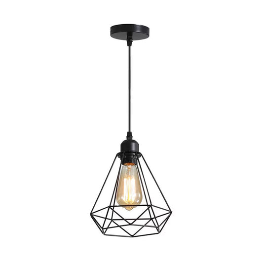 Ceiling lamp Jabrey pakoworld black metal D20.5x25cm