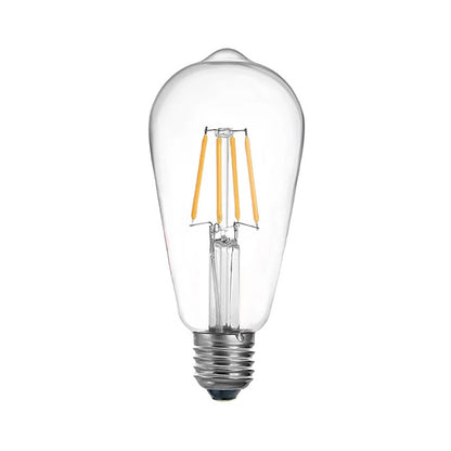 LED lamp ST64 Bulb pakoworld 4W 3000K E27 clear