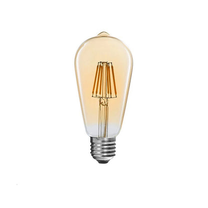 LED lamp ST64 Bulb pakoworld 4W 3000K E27 amber