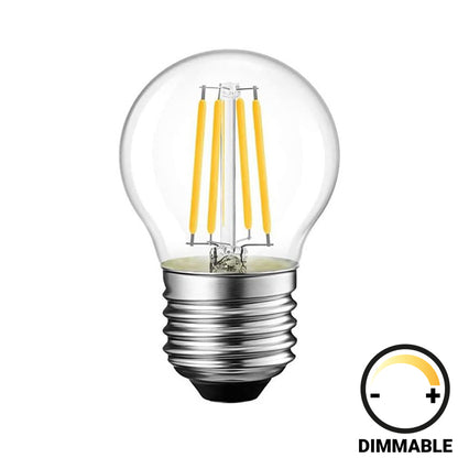 LED lamp G45 Bulb pakoworld dimmable 4W E27 clear