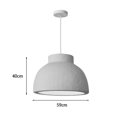 Led ceiling lamp Jenila E27 white ps D59x40cm