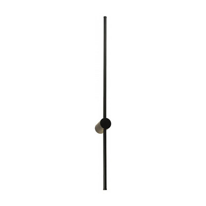 Wall led light Eftenbo in black color D8x80cm