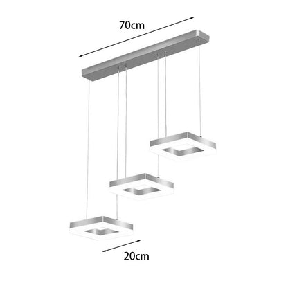 3-light Ceiling lamp Benor led gold metal 70x20x15cm