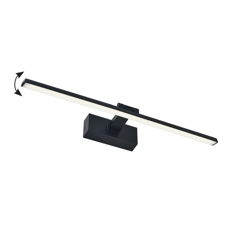Wall light Debiwen led metal in black color 60x10x6cm