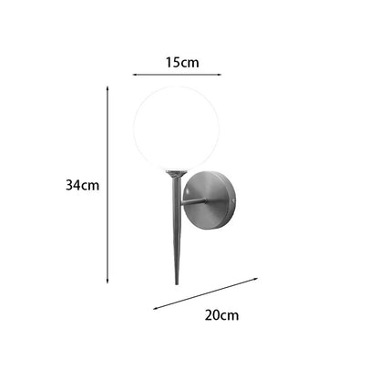Wall light Kerlibin G9 metal in gold-white color 13x18x34cm