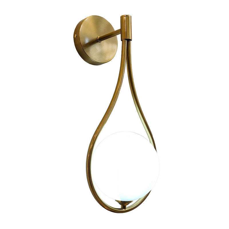 Wall light Teary G9 metal in gold-white color 16x12x37cm