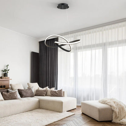 Ceiling lamp Artisun led metal in black shade D56x100cm