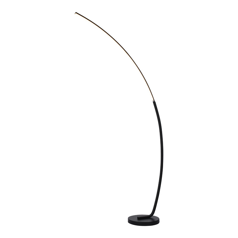 Floor light Archer led metal in black color 70x28x165cm