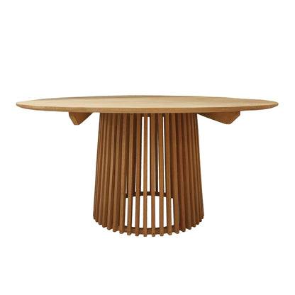 Kenda pakoworld mindi wood table in natural shade D150x75cm