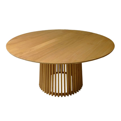 Kenda pakoworld mindi wood table in natural shade D150x75cm