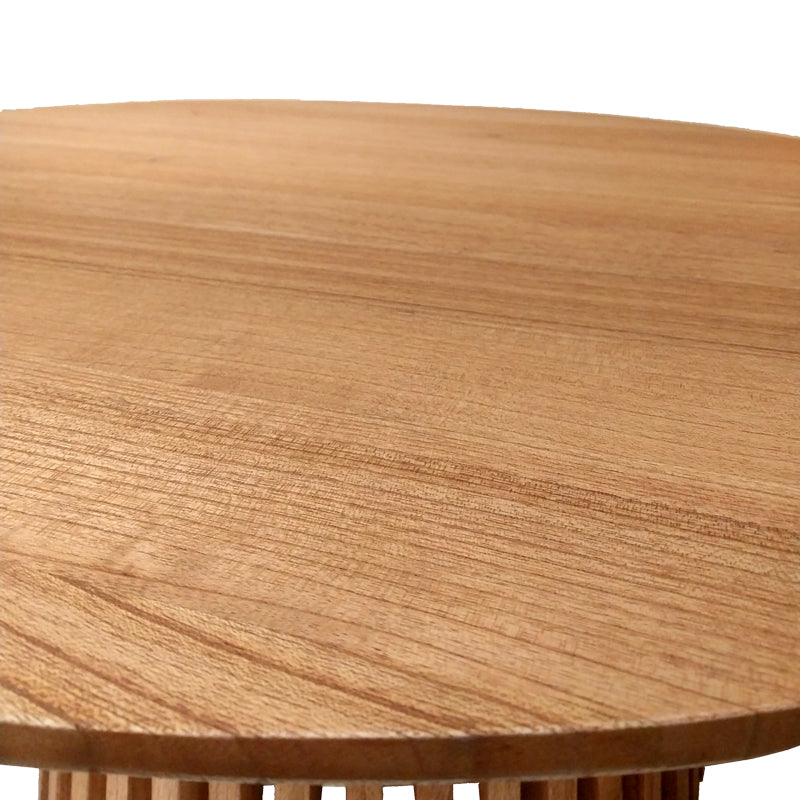 Kenda pakoworld mindi wood table in natural shade D100x45cm