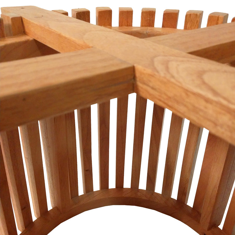 Kenda pakoworld mindi wood table in natural shade D100x45cm