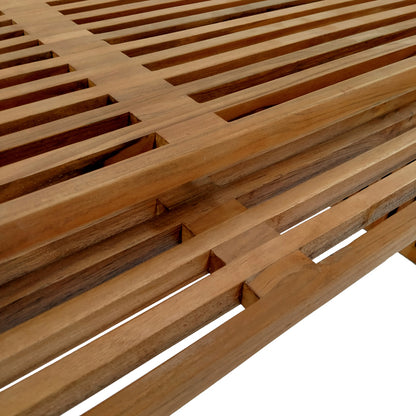 Tinnie pakoworld table set of 2 teak wood in a natural shade