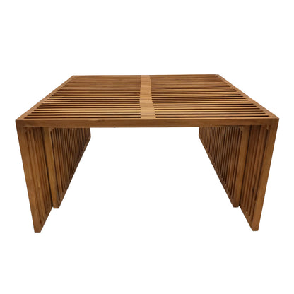 Tinnie pakoworld table set of 2 teak wood in a natural shade