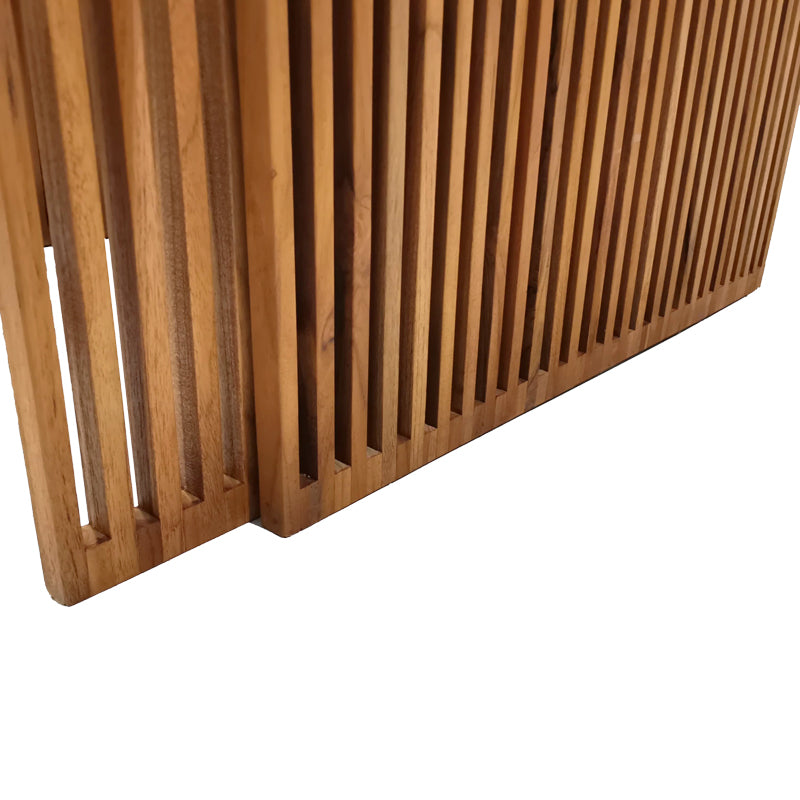 Tinnie pakoworld table set of 2 teak wood in a natural shade