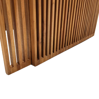 Tinnie pakoworld table set of 2 teak wood in a natural shade