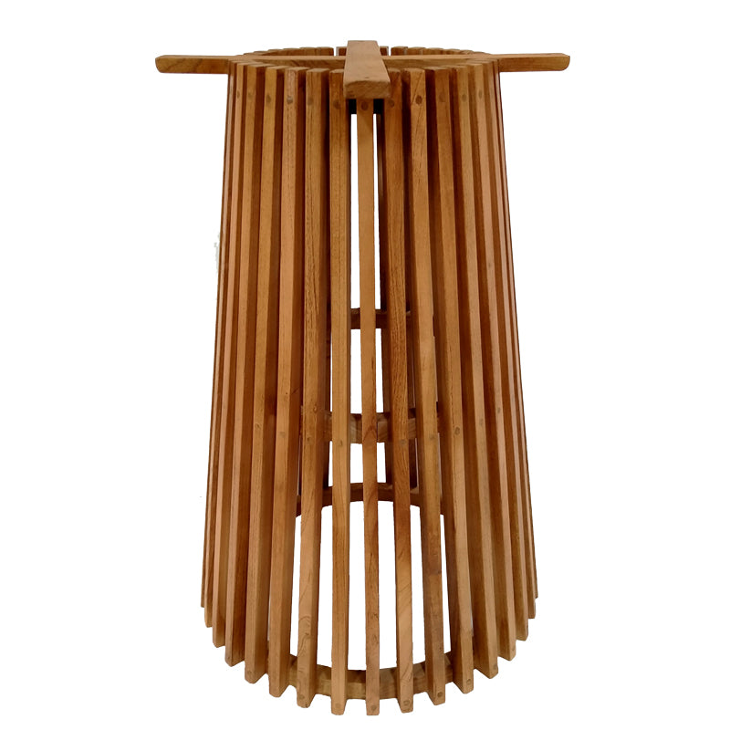 Bar table base Galy pakoworld mindi wood in natural shade D60x90cm