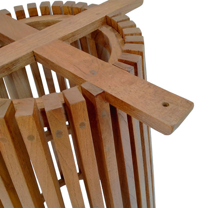 Bar table base Galy pakoworld mindi wood in natural shade D60x90cm