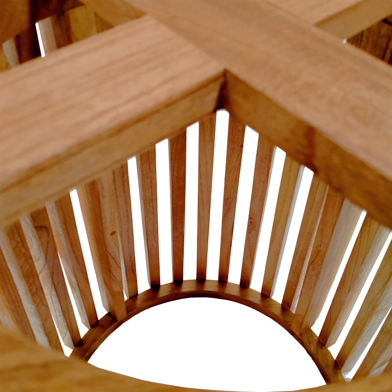 Table base Galy pakoworld mindi wood in natural shade D60x75cm