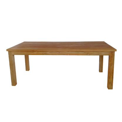 Noody-Wooly pakoworld teak wood dining table 7pcs in natural shade