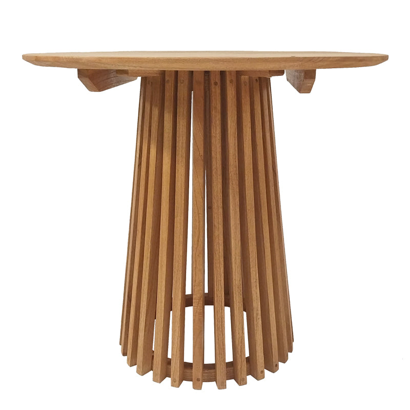 Dining set 5pcs Noody-Kenda pakoworld teak wood in natural shade D80x75