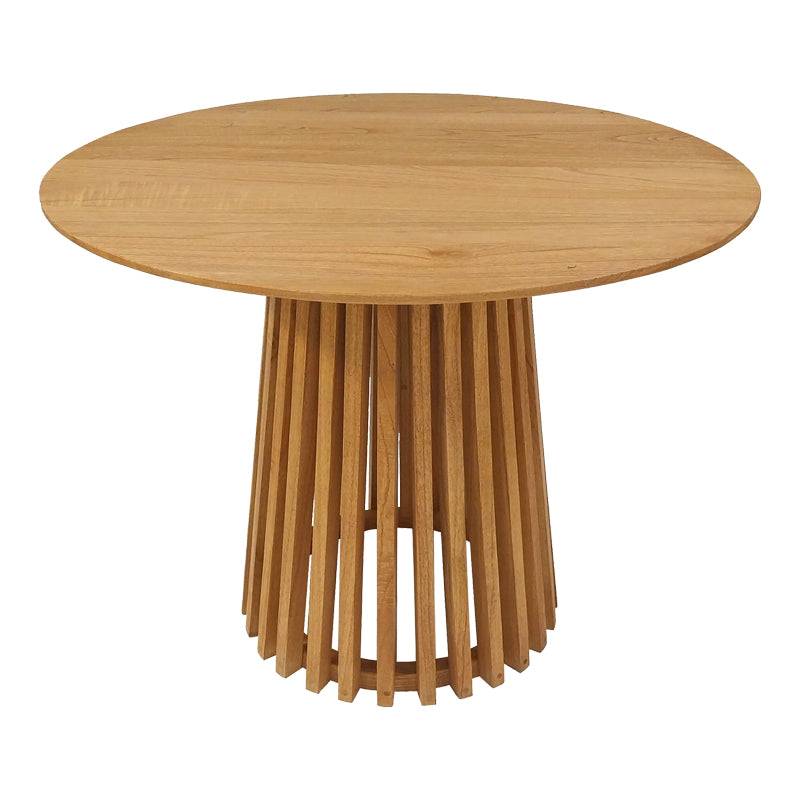 Dining set Elaiza-Kenda pakoworld 3pieces set in natural-beige shade D80x75cm