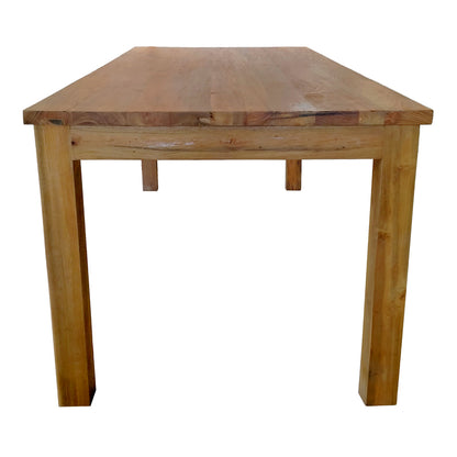 Dining table Inca-Wooly pakoworld set of 7 pieces in natural-beige shade 220x90x75cm