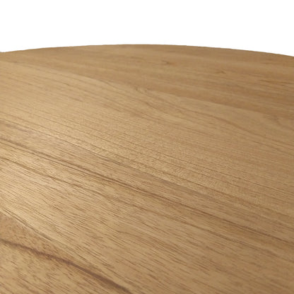 Granny-Kenda pakoworld dining set 3pcs in natural-beige shade Φ80x75cm