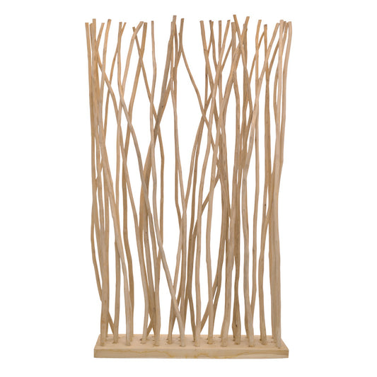 Floor decoration Barbin teak-suar wood in natural color 120x25x200cm
