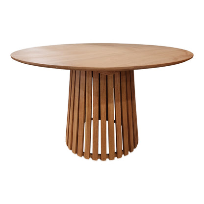 Kenda I mindi wood table in natural shade D120x75cm