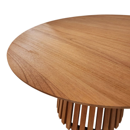 Kenda I mindi wood table in natural shade D120x75cm