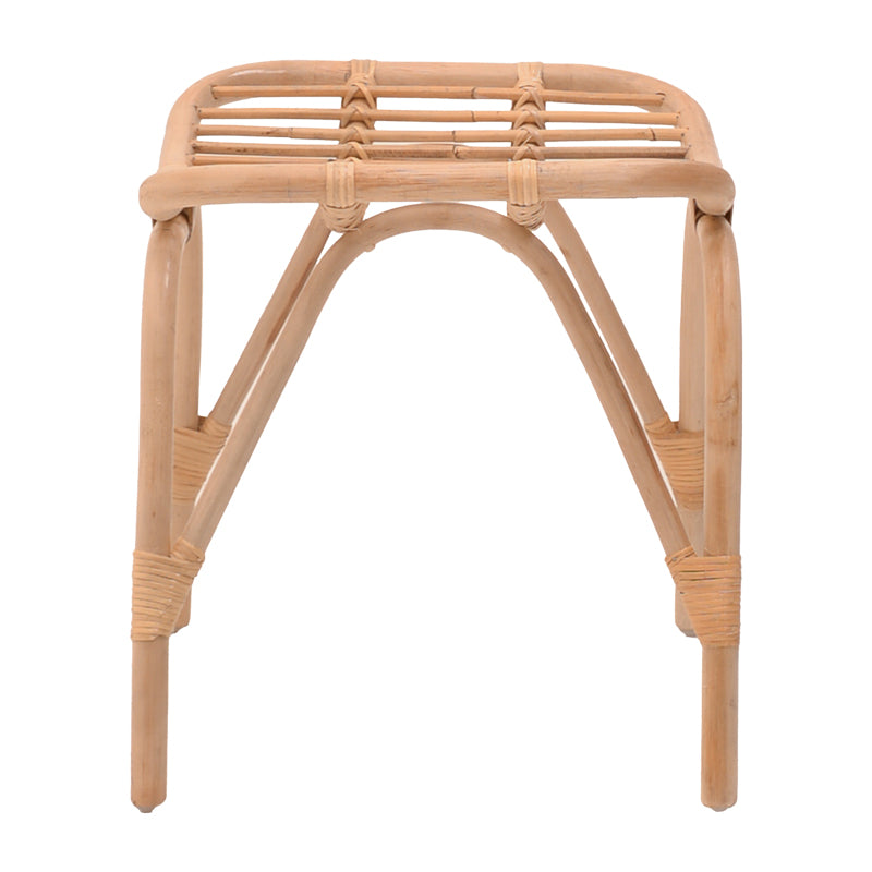 Vrebor stool pakoworld rattan pe in natural color 53x41x46cm