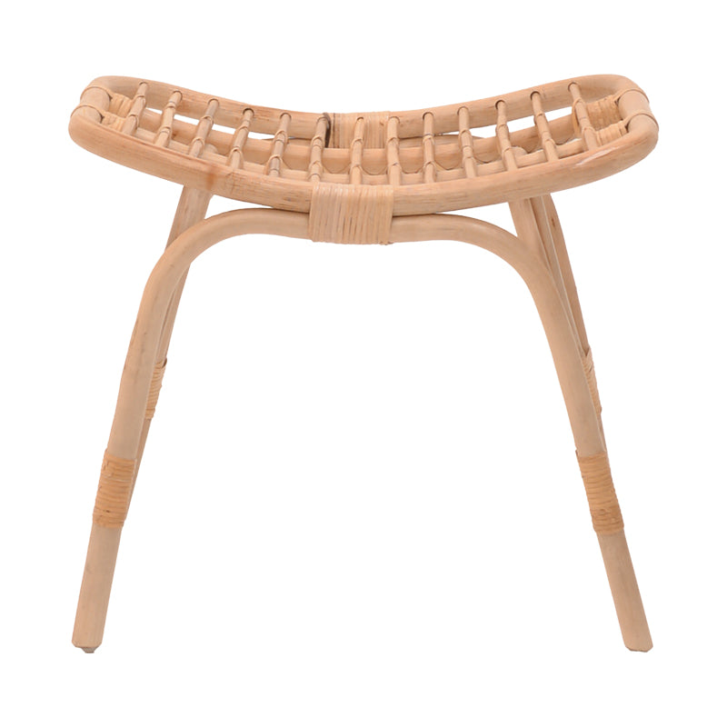 Vrebor stool pakoworld rattan pe in natural color 53x41x46cm