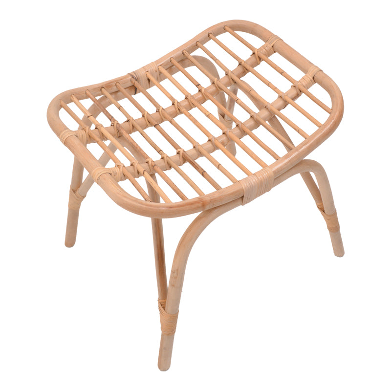 Vrebor stool pakoworld rattan pe in natural color 53x41x46cm