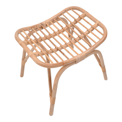 Vrebor stool pakoworld rattan pe in natural color 53x41x46cm