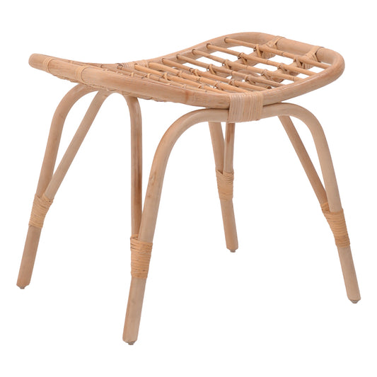 Vrebor stool pakoworld rattan pe in natural color 53x41x46cm