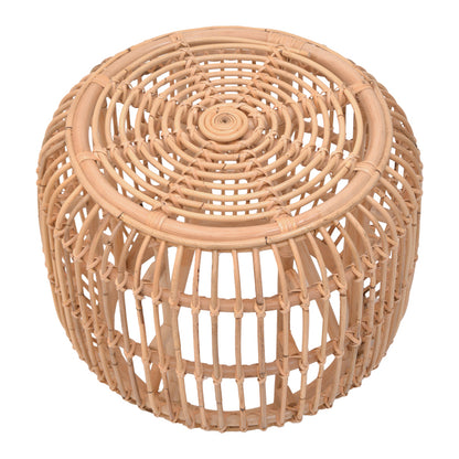 Rajesty pakoworld stool rattan pe in natural color D60x46cm