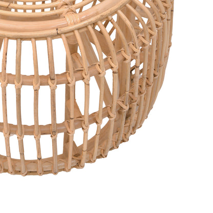 Rajesty pakoworld stool rattan pe in natural color D60x46cm