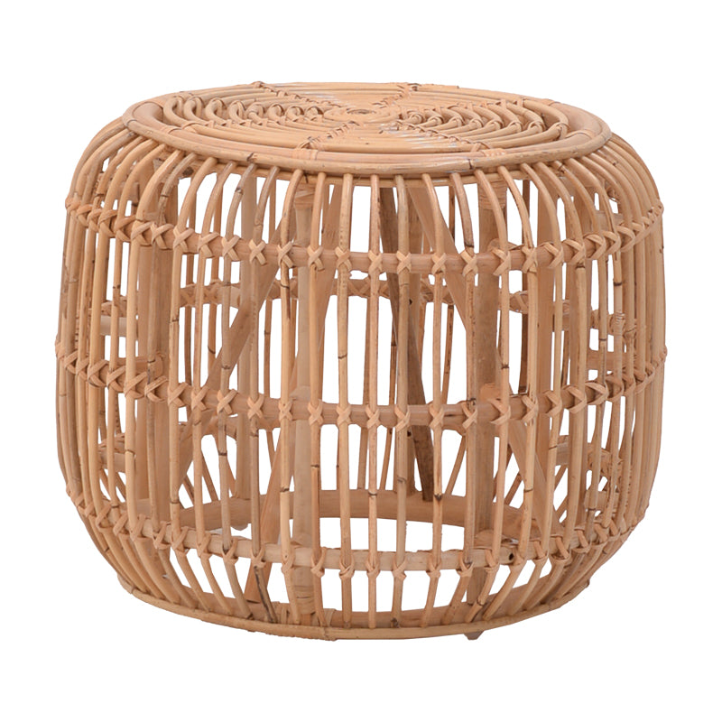 Rajesty pakoworld stool rattan pe in natural color D60x46cm