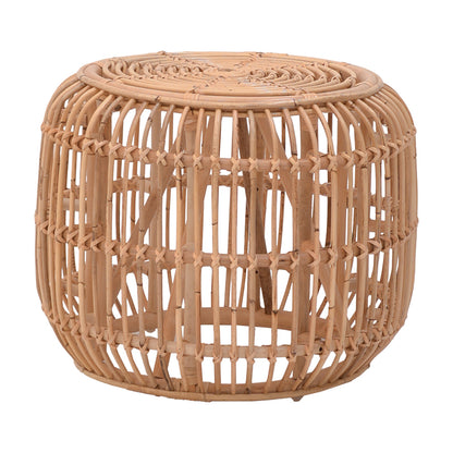 Rajesty pakoworld stool rattan pe in natural color D60x46cm